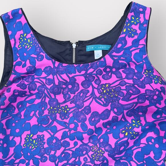 Anthropologie PIM + LARKIN Purple floral sleeveless Sheath dress women’s size M - Picture 5 of 10